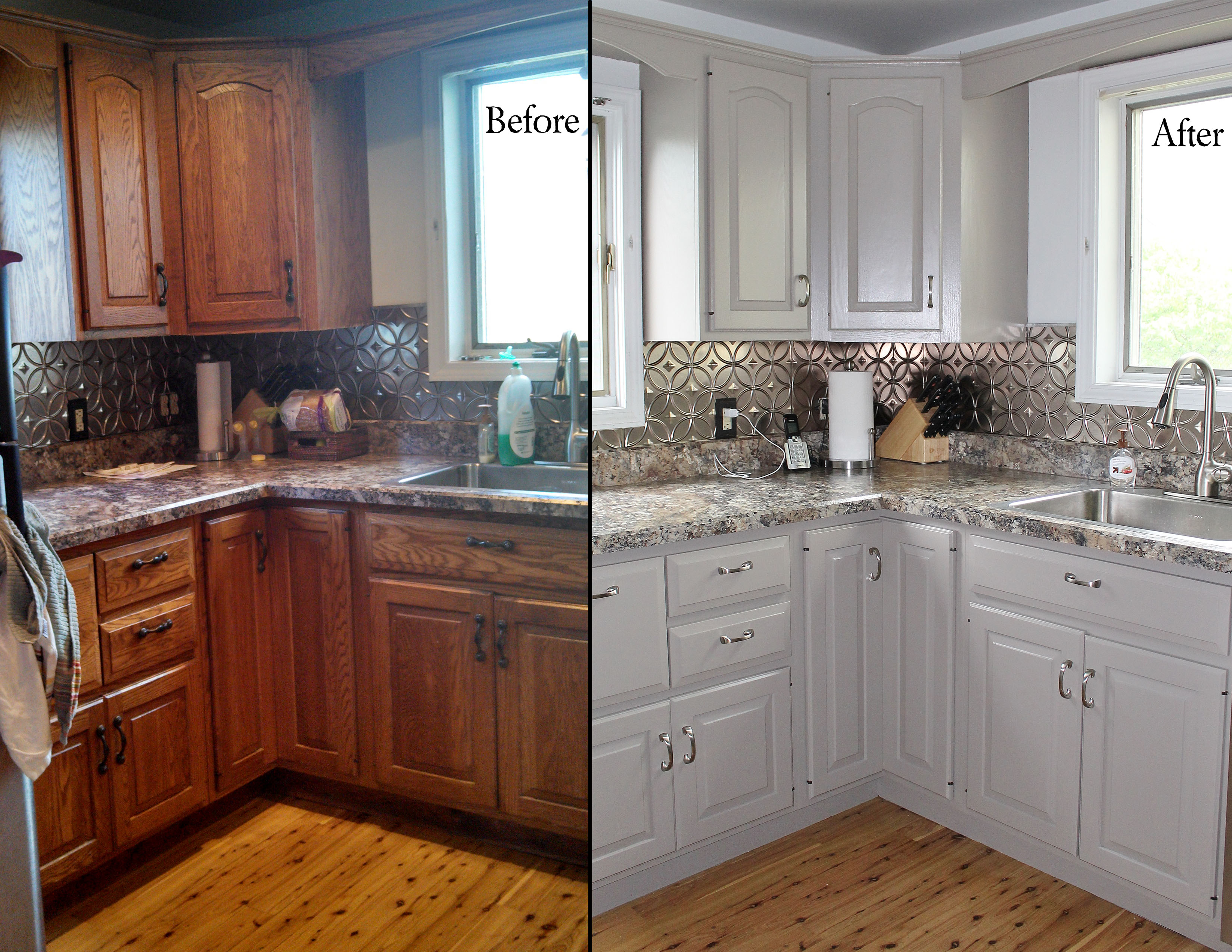 До и после: 8 кухонных гарнитуров, которые обновили своими руками